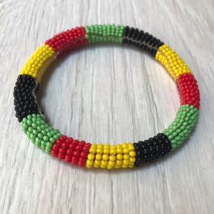 Handmade African Zulu Beaded Bracelet